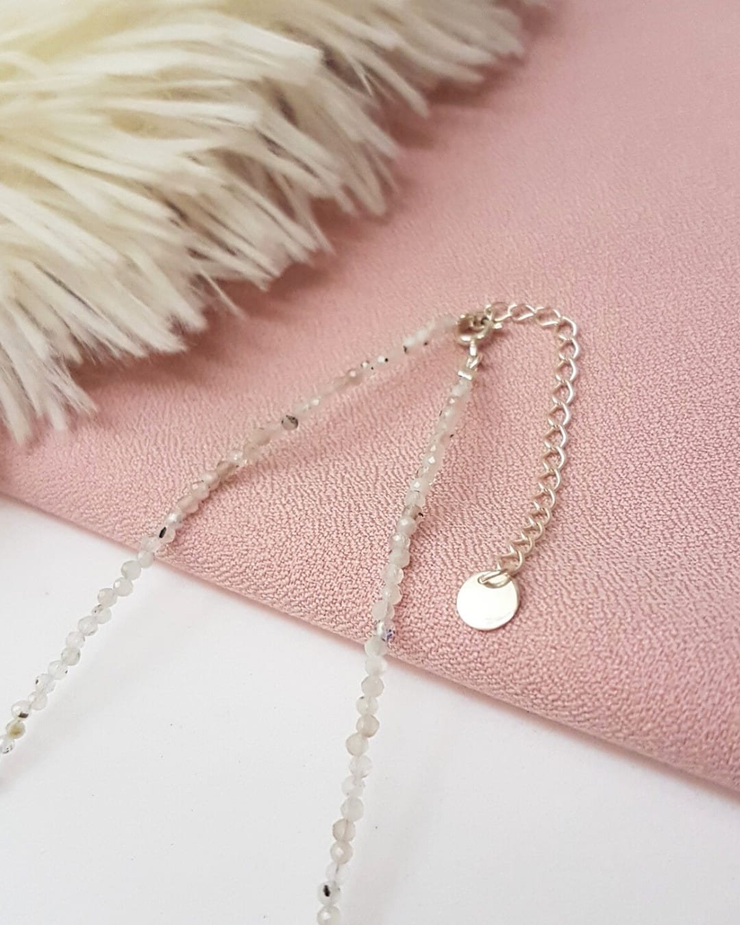COLAR CHOKER PEDRAS DA LUA 2MM