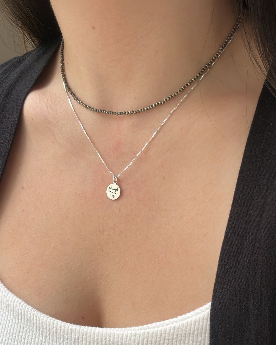 COLAR CHOKER PEDRAS PIRITA 2MM