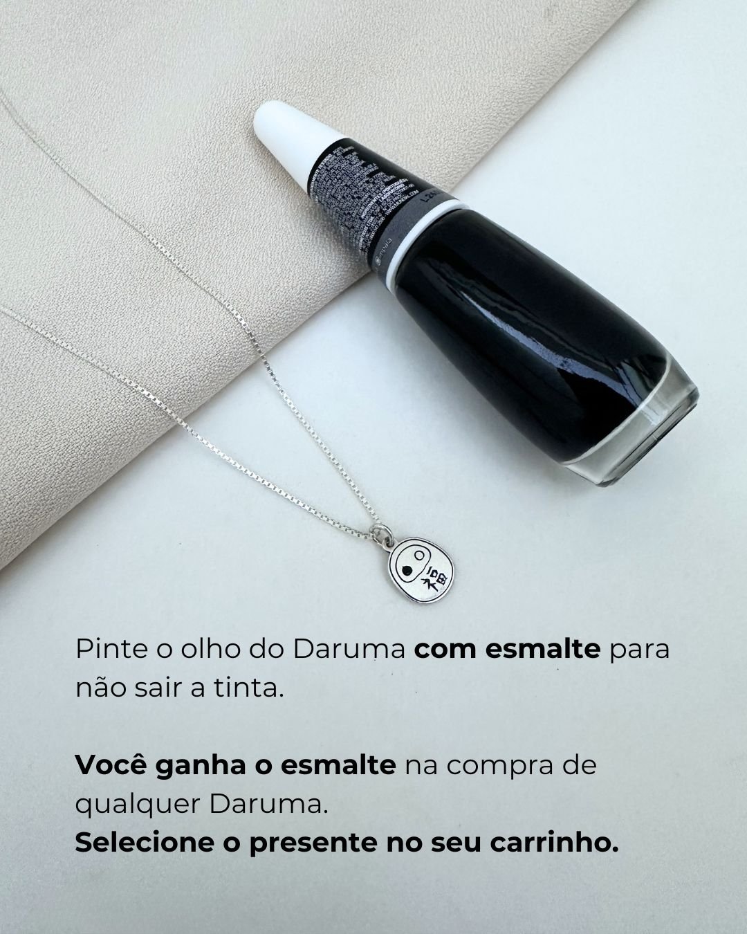 COLAR DARUMA PRATA 925