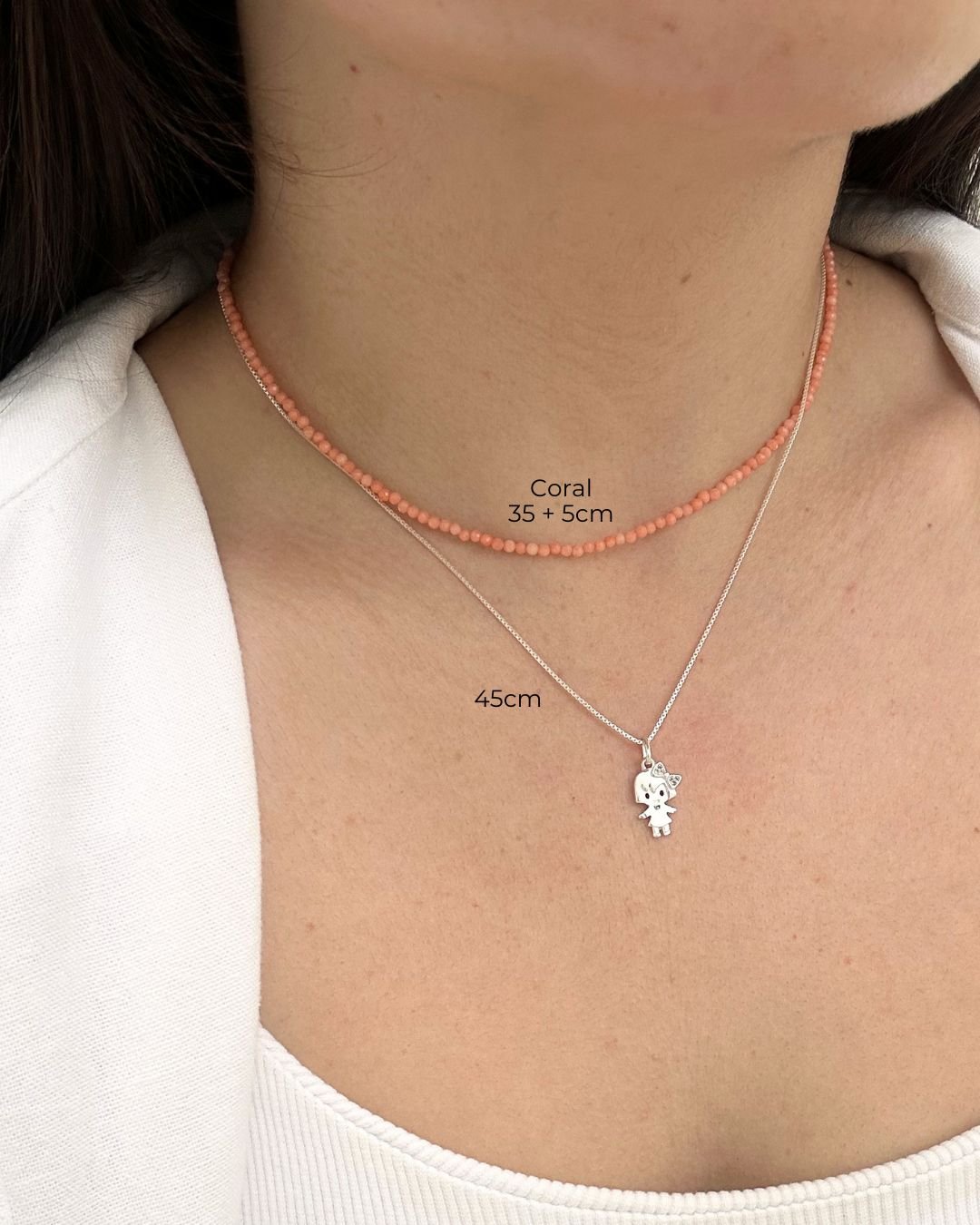 COLAR MENINA ZIRCÔNIAS PRATA 925