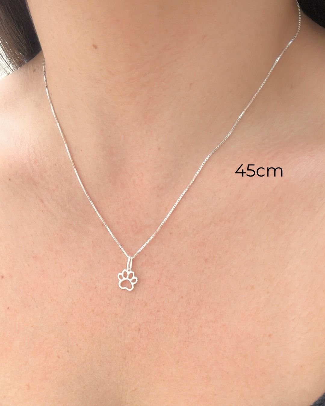 COLAR PATINHA VAZADA LISA PRATA 925