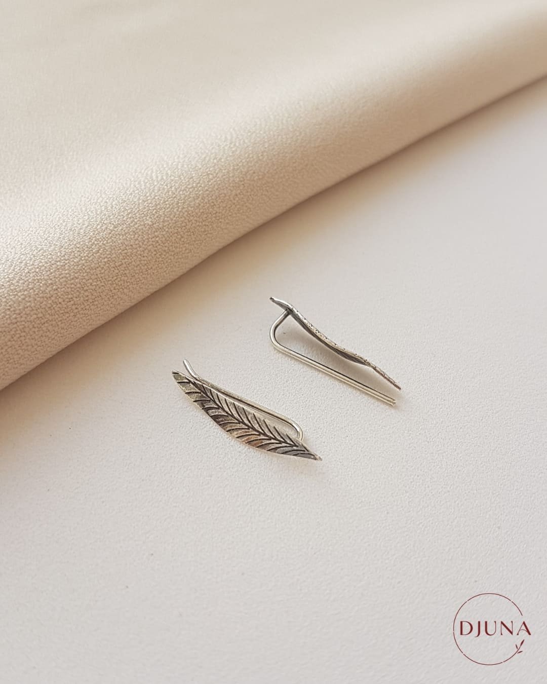 EARCUFF FOLHA DE PRATA 925