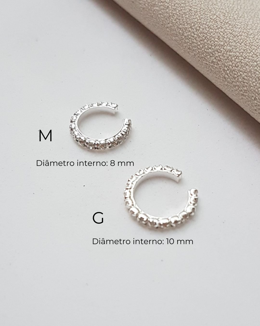PIERCING FALSO FIO ZIRCÔNIAS DE PRATA 925