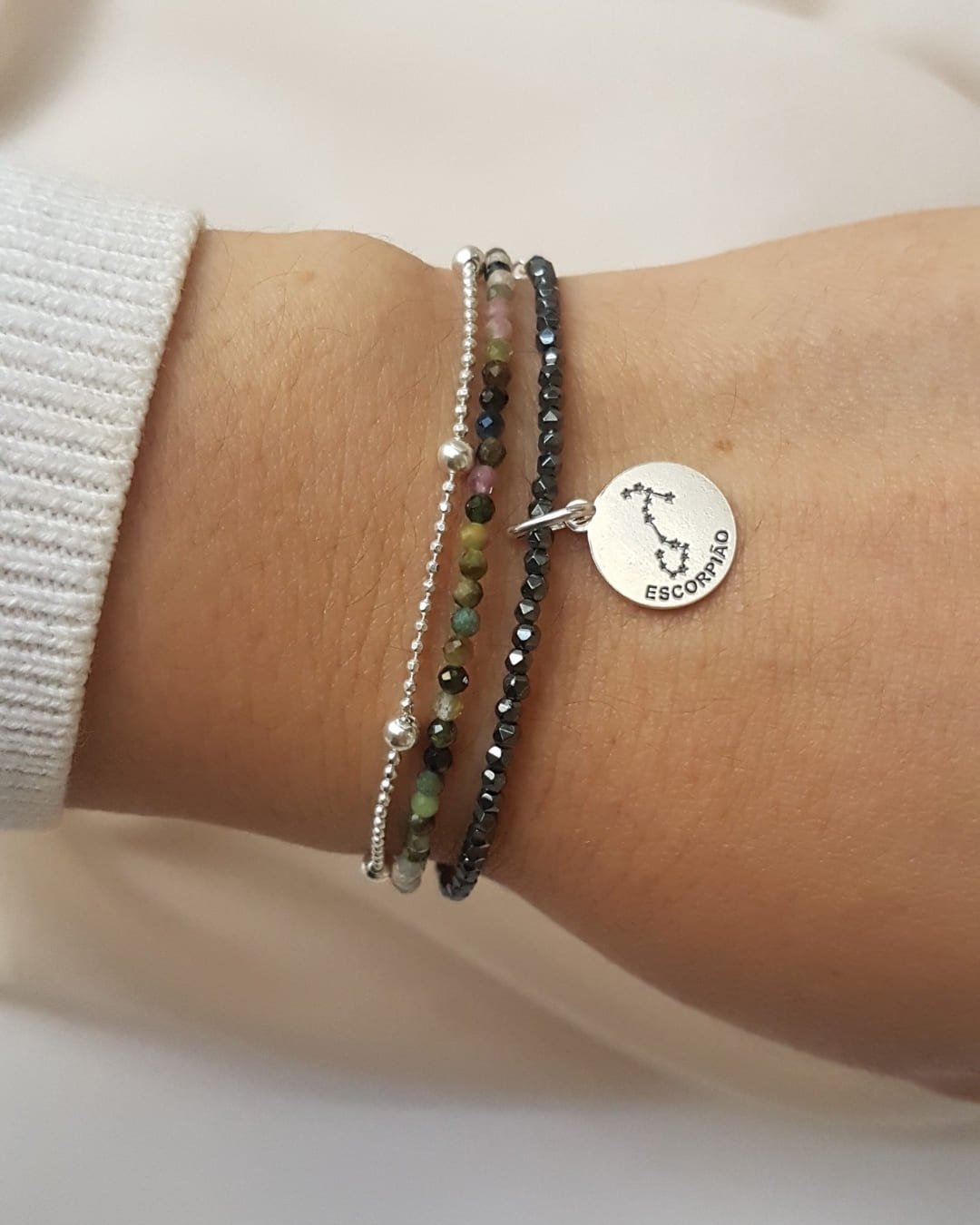 PINGENTE MEDALHA SIGNO ESCORPIÃO PRATA 925