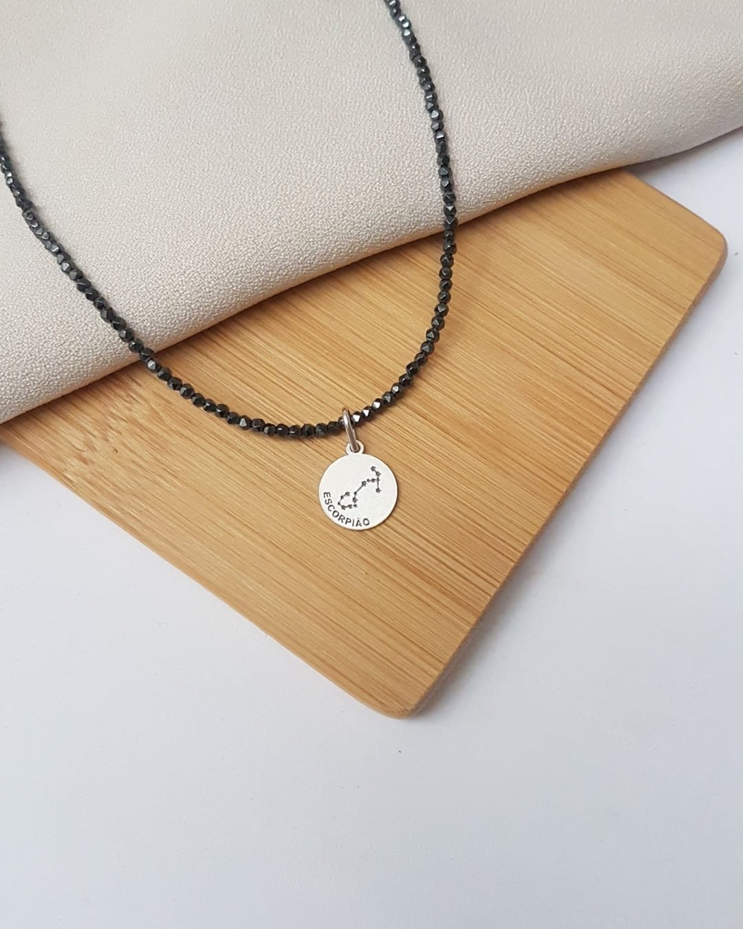 PINGENTE MEDALHA SIGNO ESCORPIÃO PRATA 925