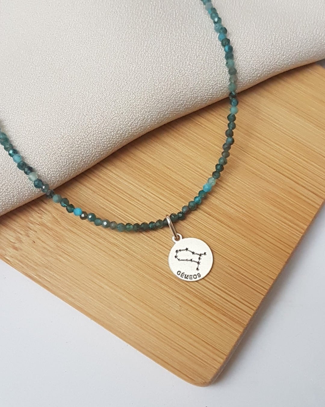 PINGENTE MEDALHA SIGNO GÊMEOS PRATA 925