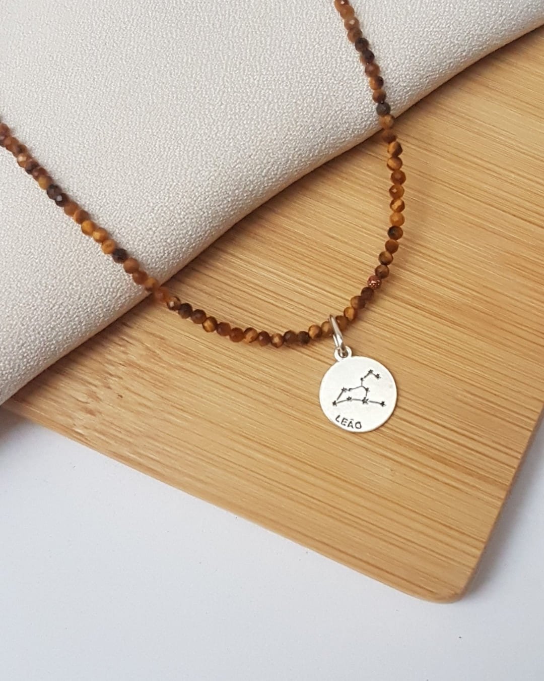 PINGENTE MEDALHA SIGNO LEÃO PRATA 925