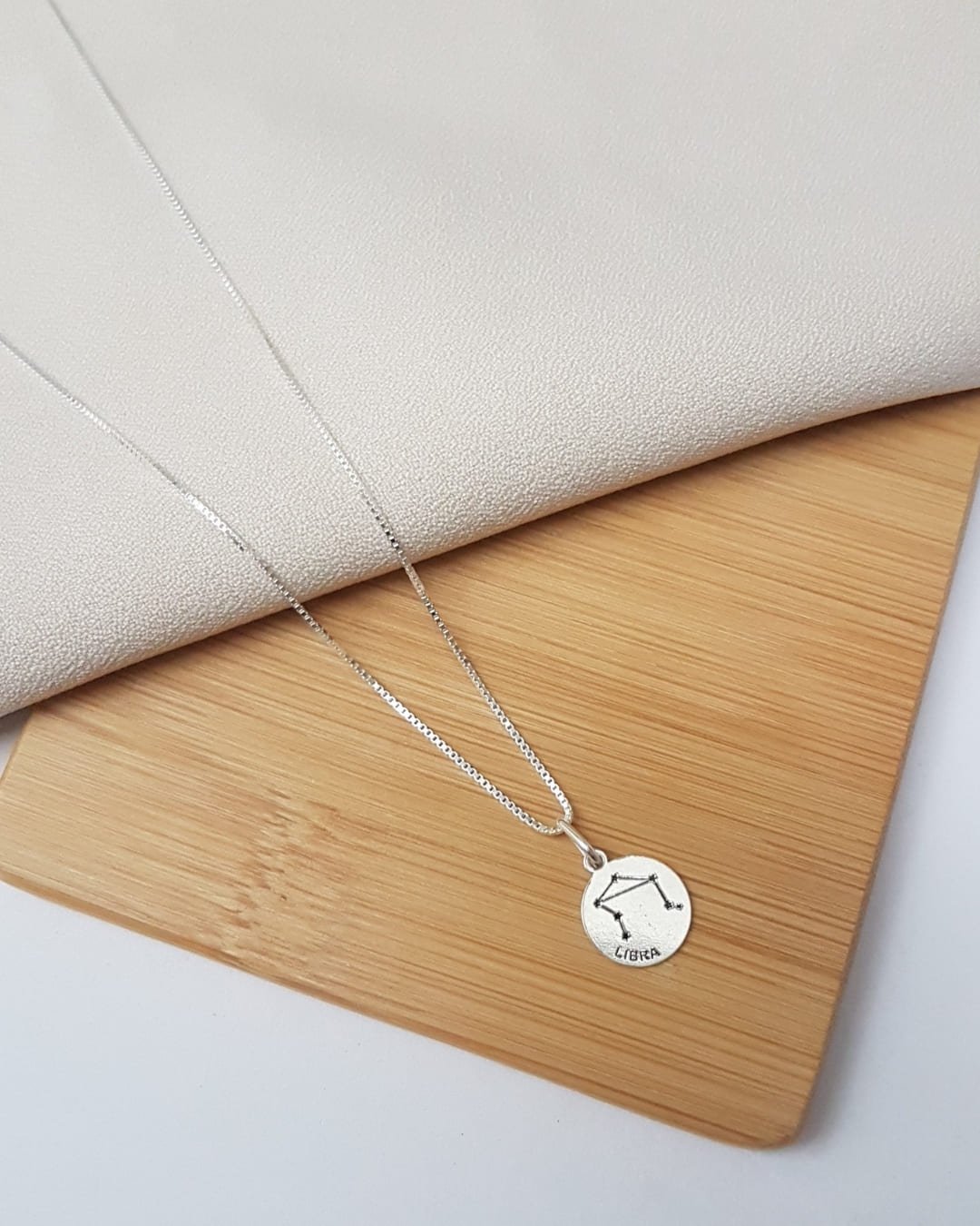PINGENTE MEDALHA SIGNO LIBRA PRATA 925