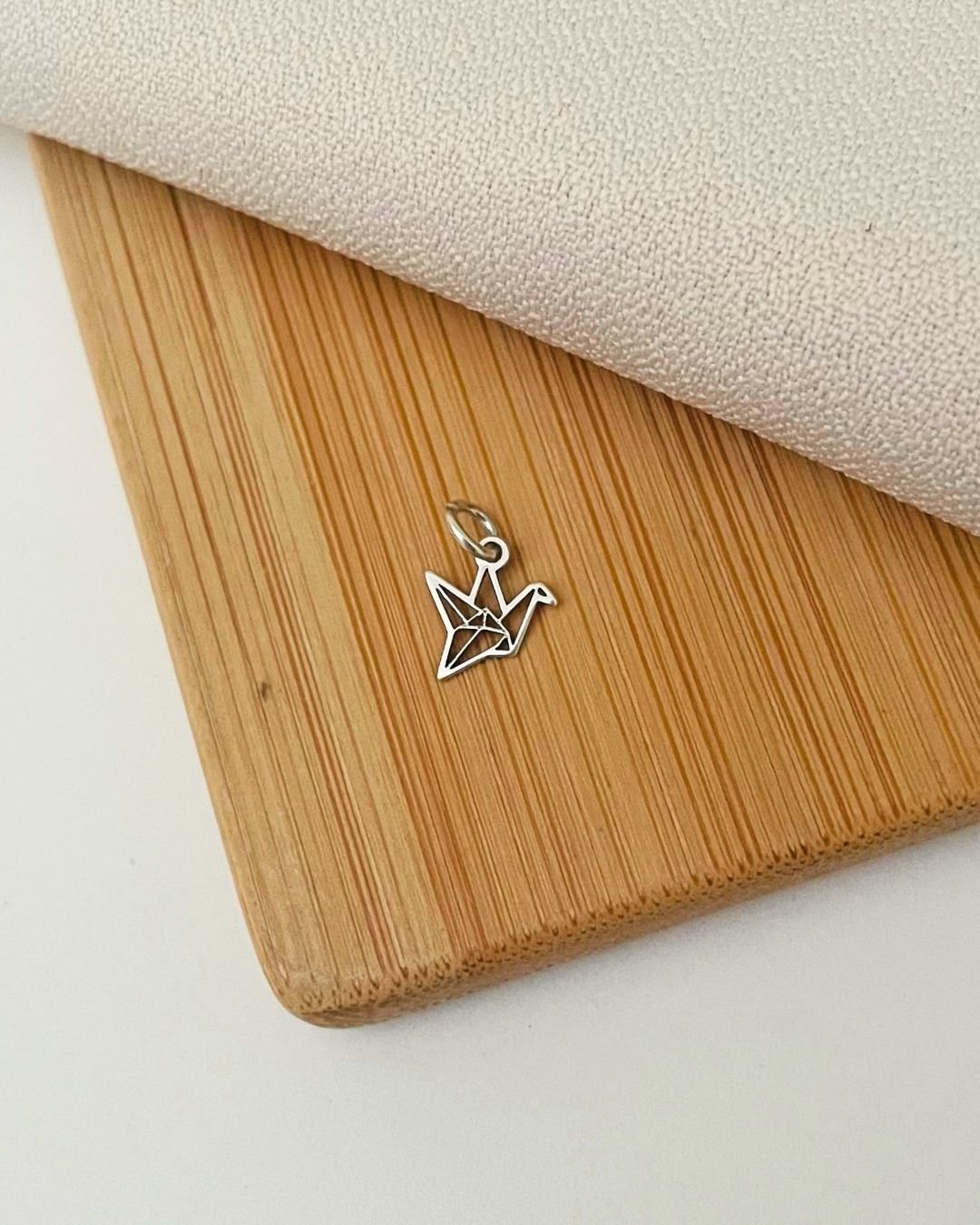 PINGENTE MINI TSURU VAZADO PRATA 925