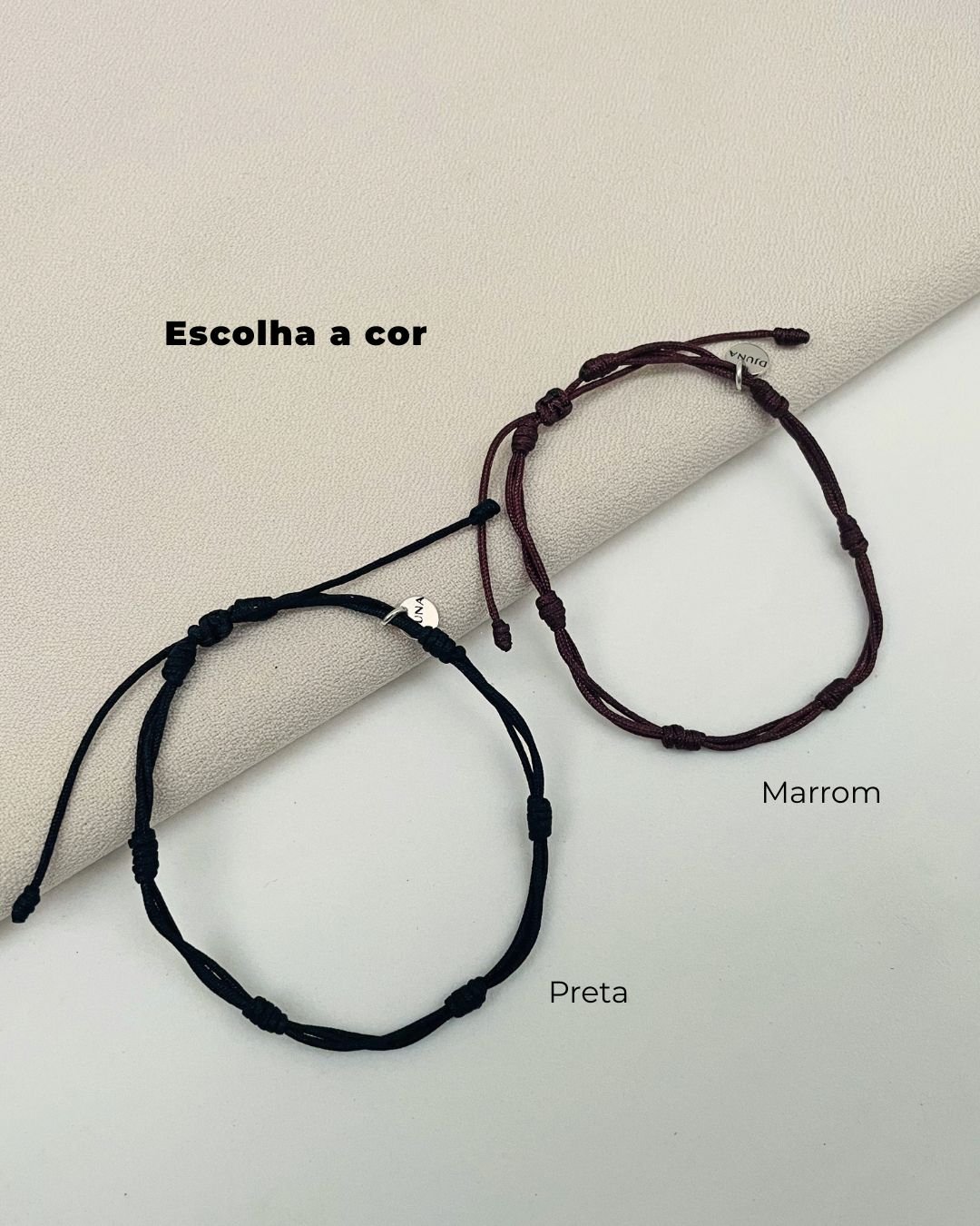PULSEIRA 7 NÓS DARUMA MASCULINA FECHO MACRAMÊ E PRATA 925