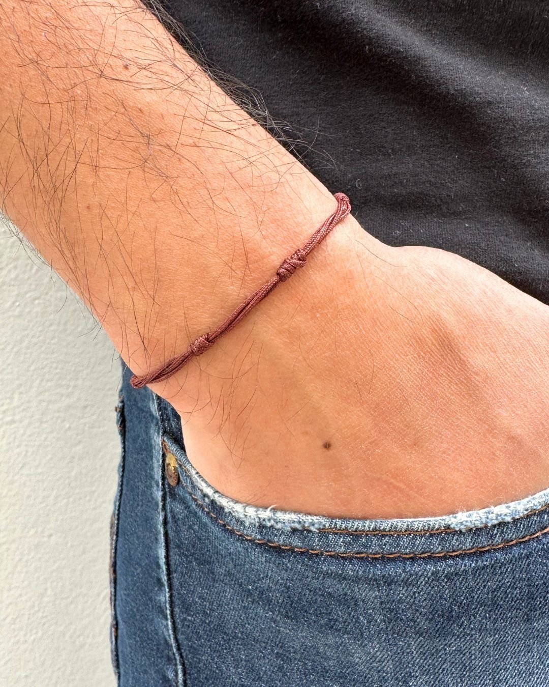 PULSEIRA 7 NÓS MASCULINA FECHO MACRAMÊ E PRATA 925