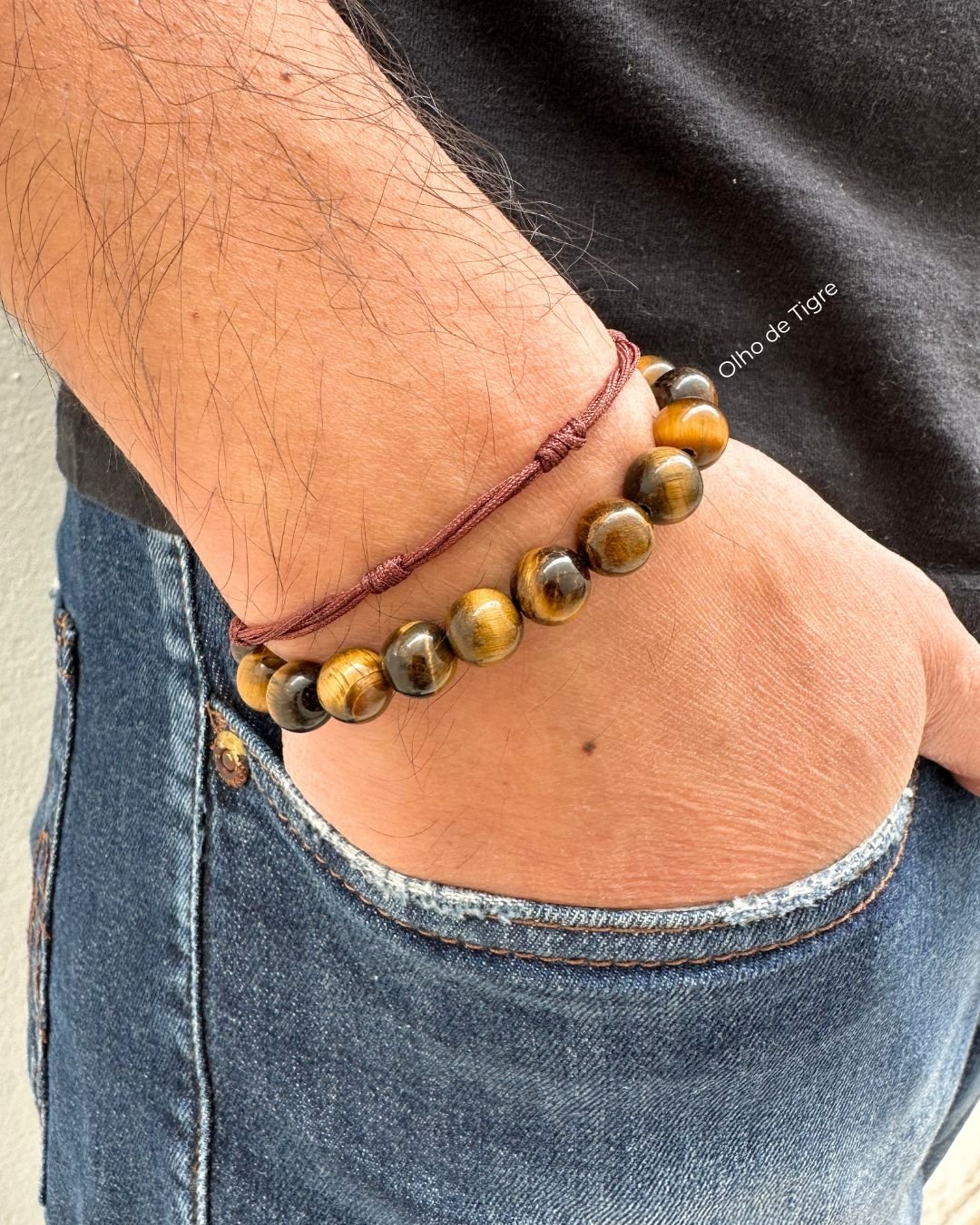 PULSEIRA 7 NÓS MASCULINA FECHO MACRAMÊ E PRATA 925