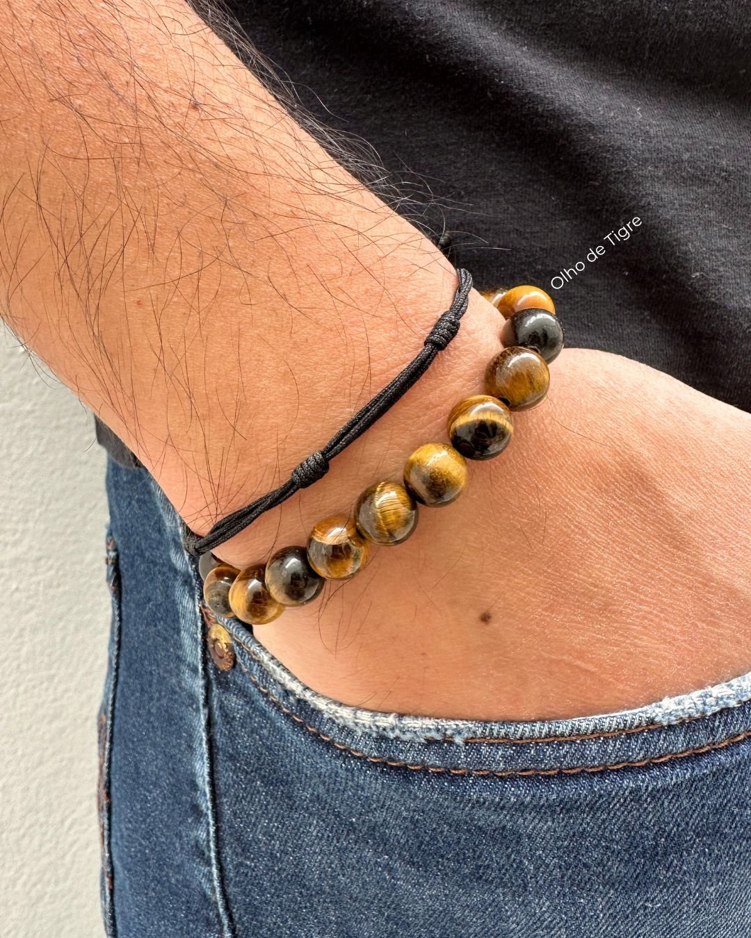 PULSEIRA 7 NÓS MASCULINA FECHO MACRAMÊ E PRATA 925