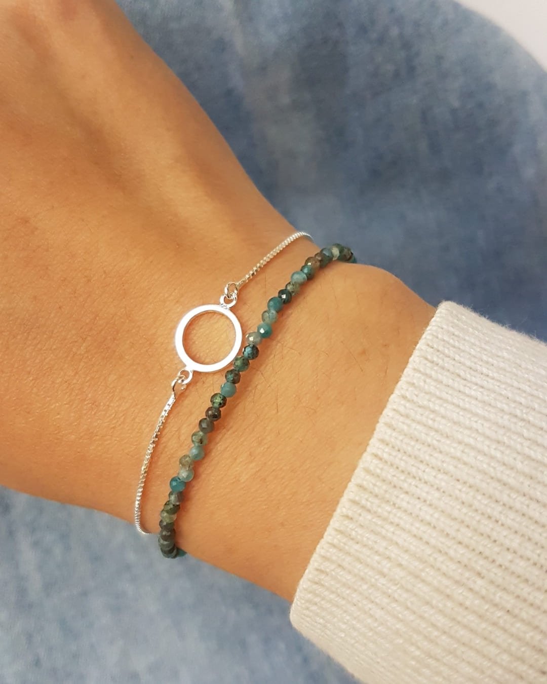 PULSEIRA CÍRCULO VAZADO DE PRATA 925