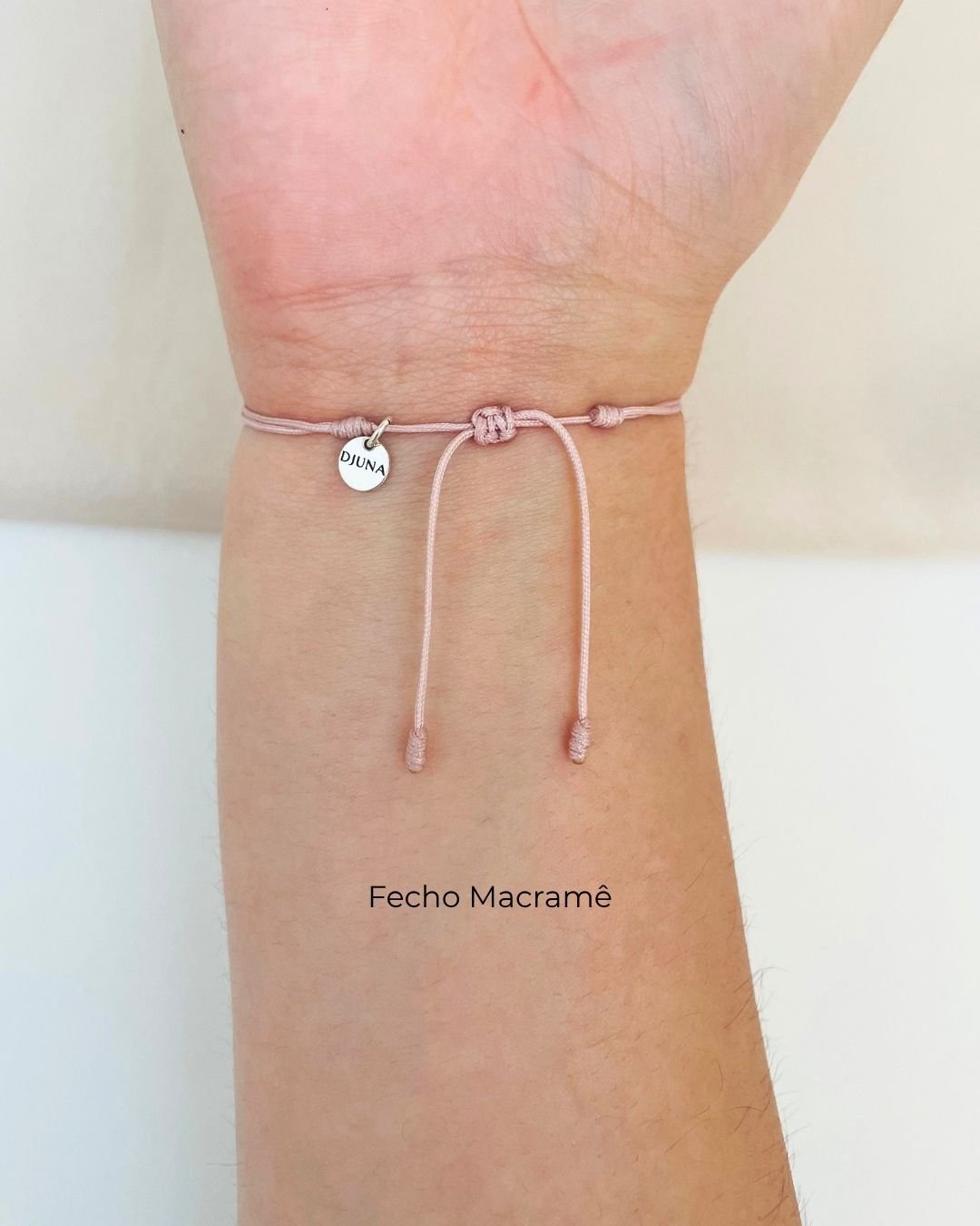 PULSEIRA CORAÇÃO VAZADO CORDÃO ROSÉ (ROSA) E PRATA 925