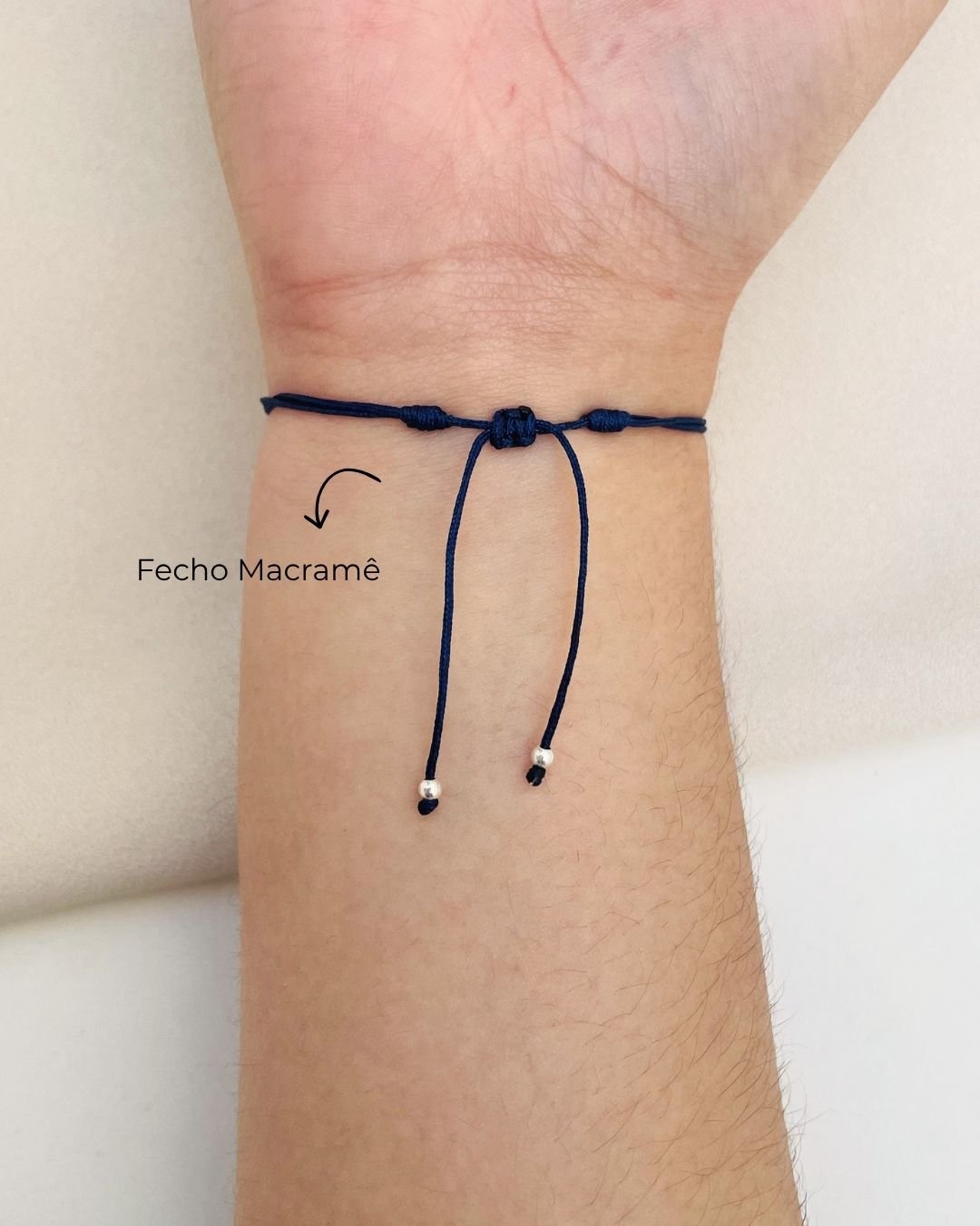 PULSEIRA CORAGEM CORDÃO AZUL E PRATA 925