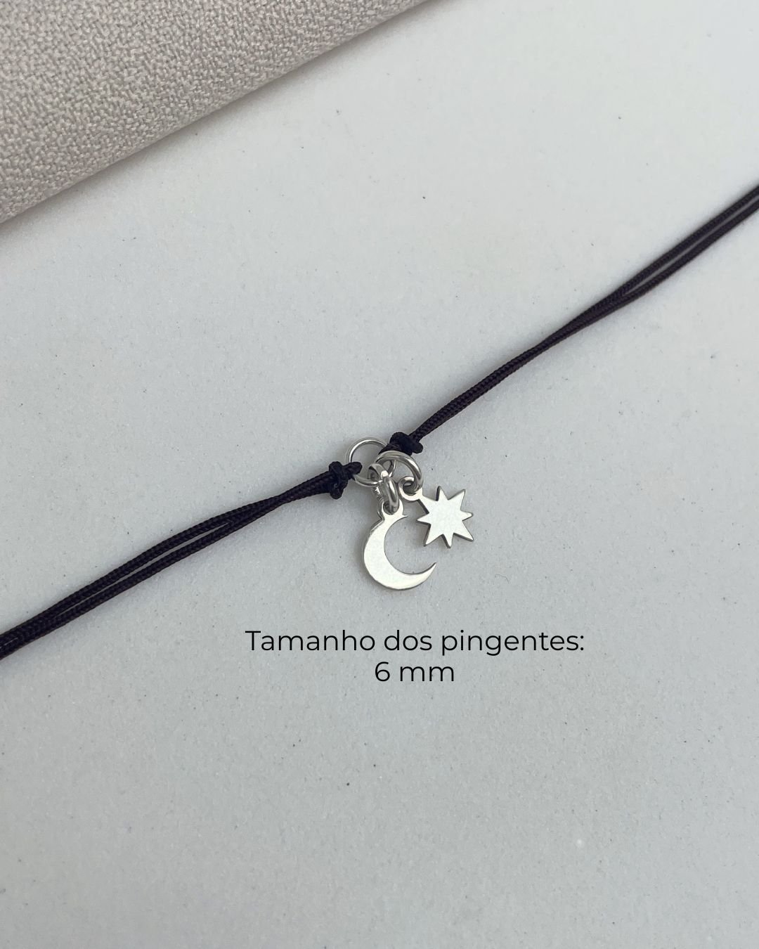 PULSEIRA CORDÃO LUA E ESTRELA