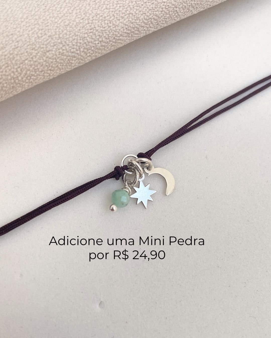 PULSEIRA CORDÃO LUA E ESTRELA