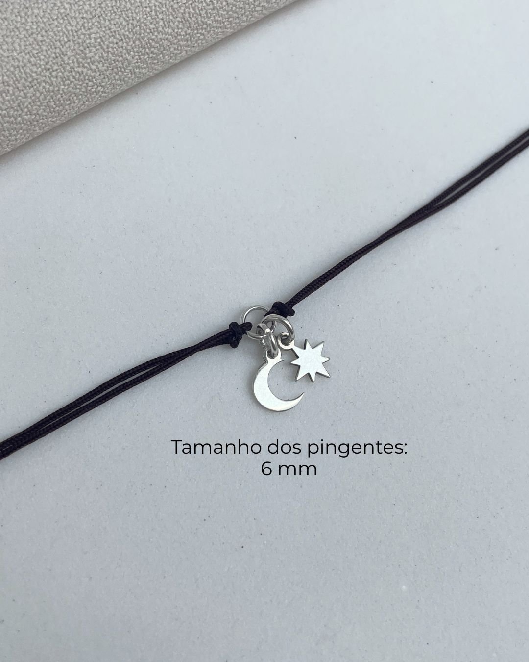 PULSEIRA CORDÃO LUA E ESTRELA