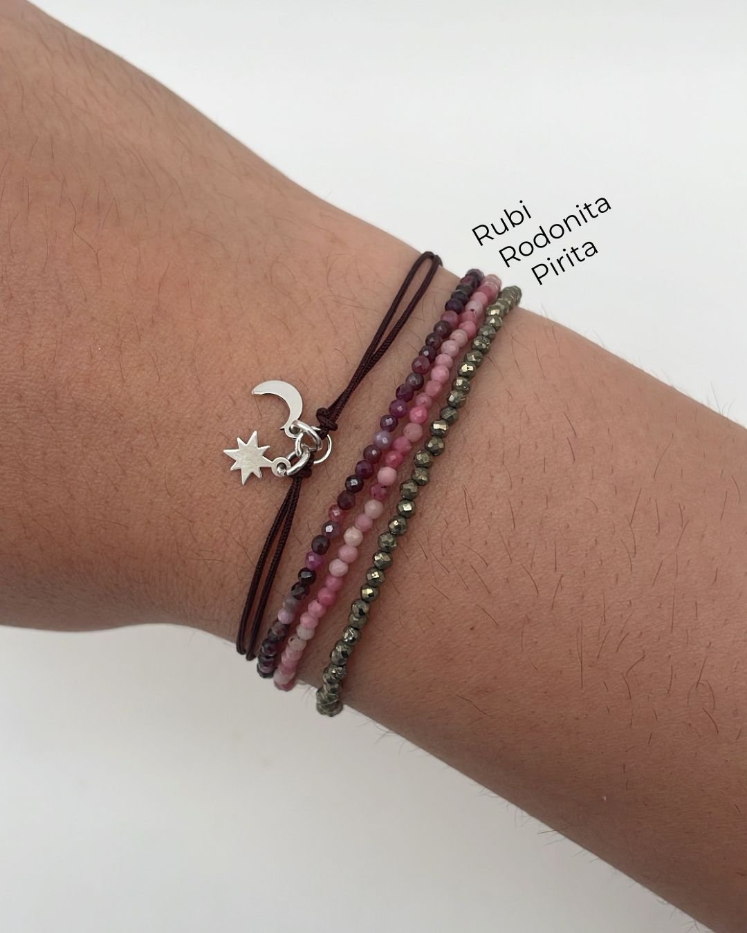 PULSEIRA CORDÃO LUA E ESTRELA