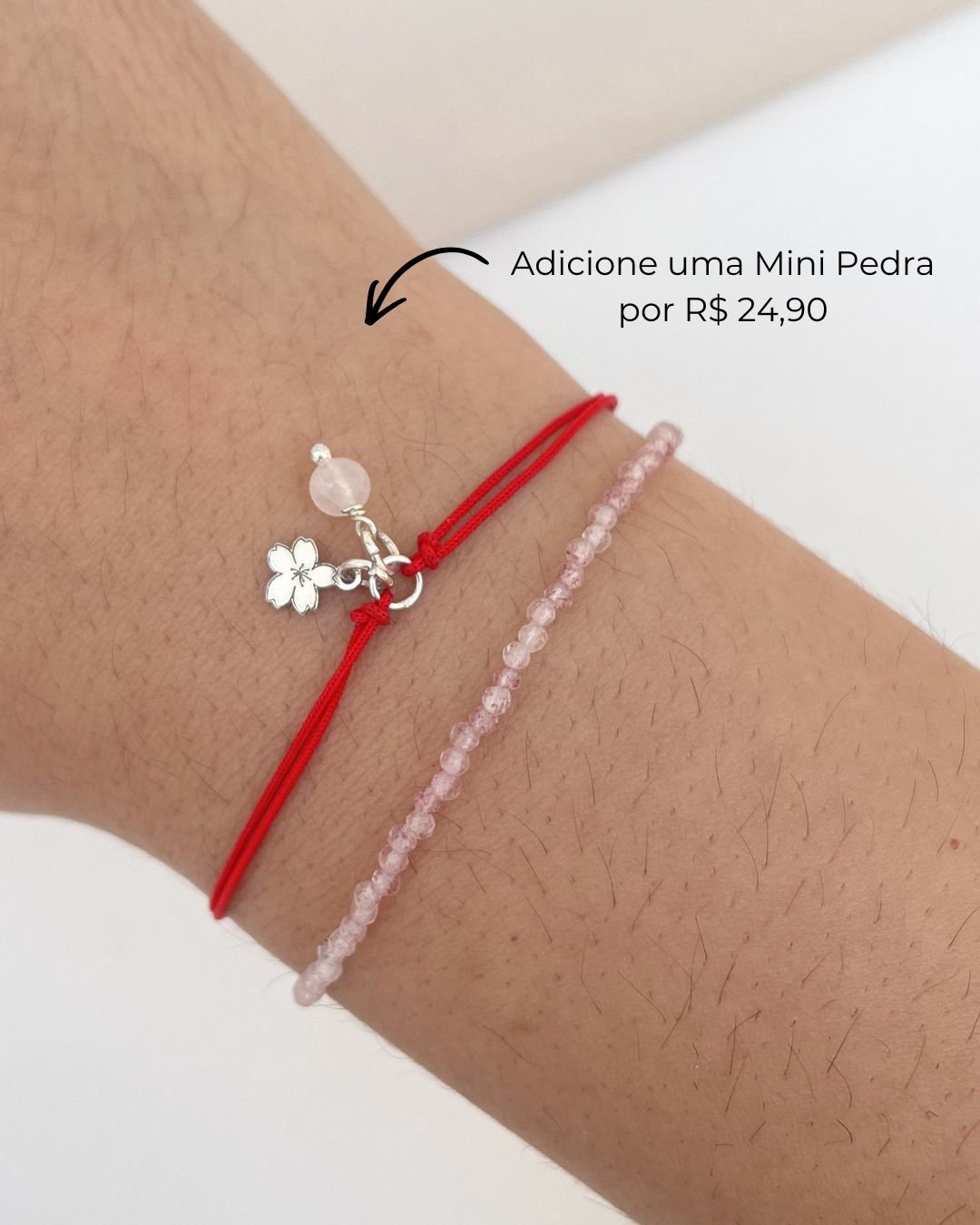 PULSEIRA CORDÃO COM SAKURA