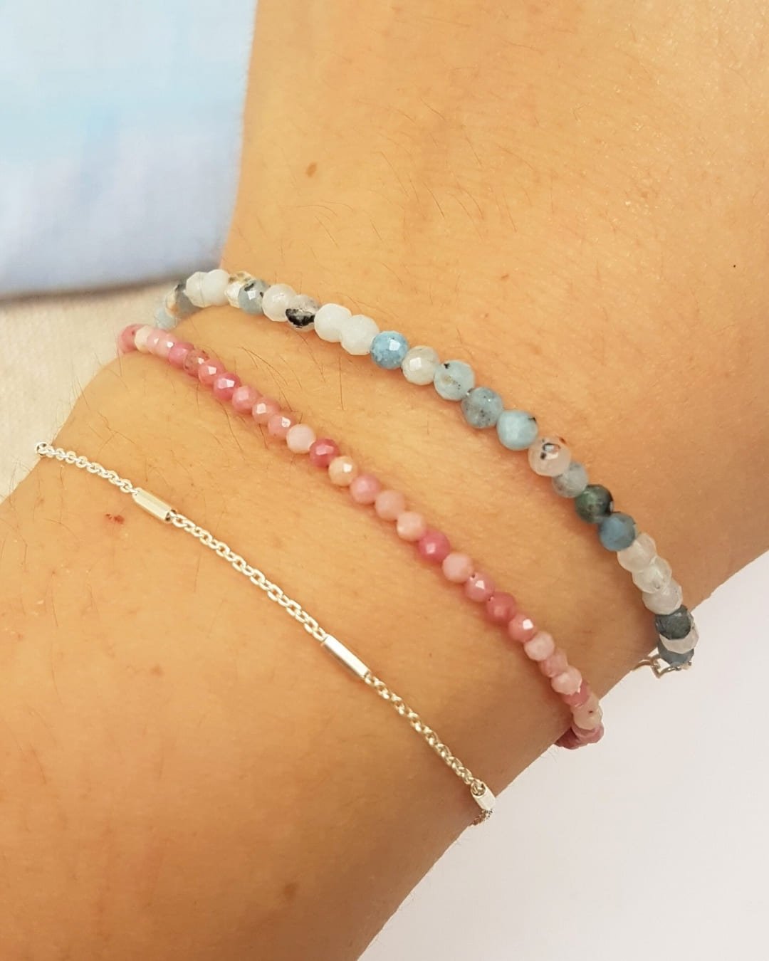 PULSEIRA CORRENTE E TUBINHOS DE PRATA 925