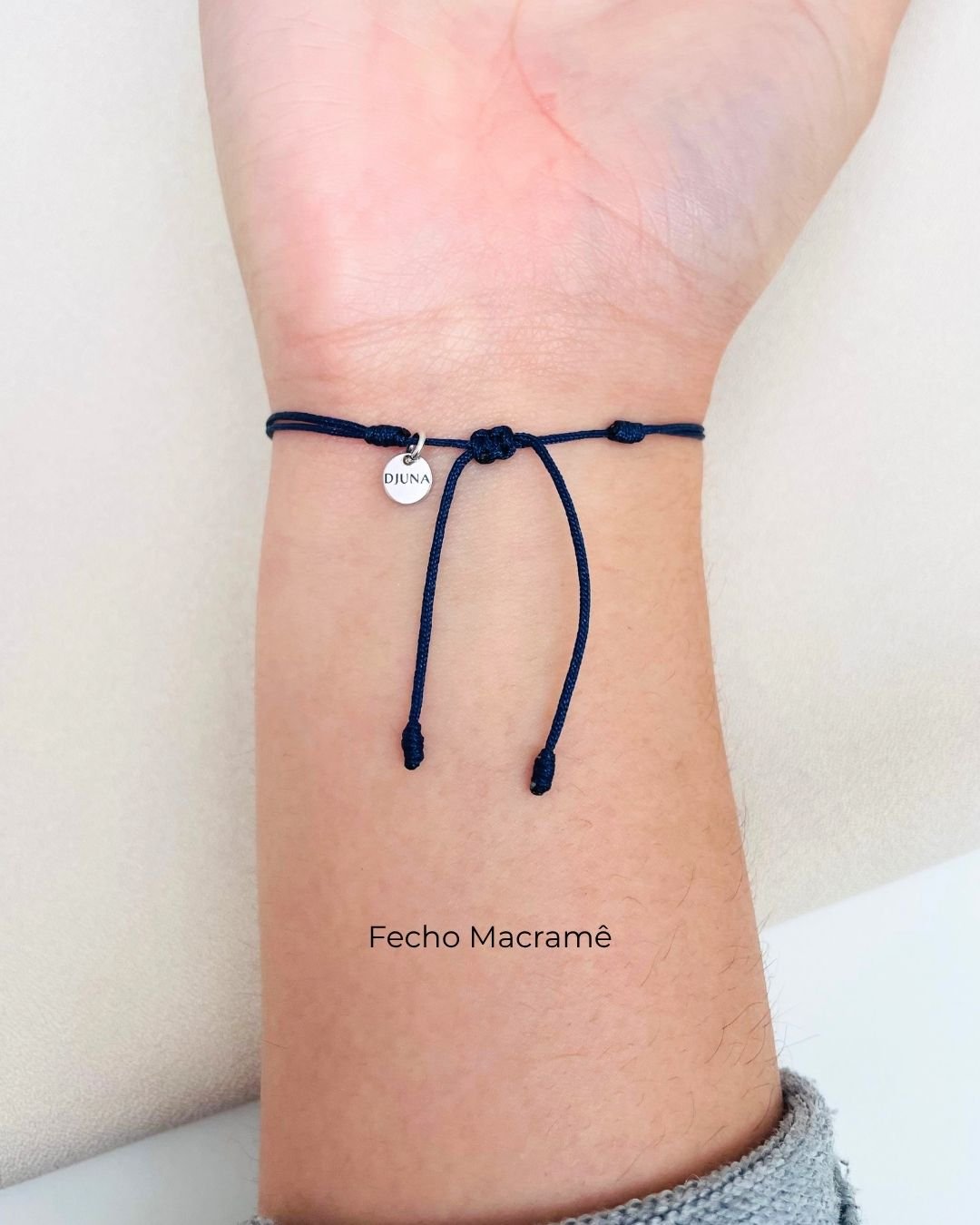 PULSEIRA INFINITO VAZADO CORDÃO AZUL E PRATA 925
