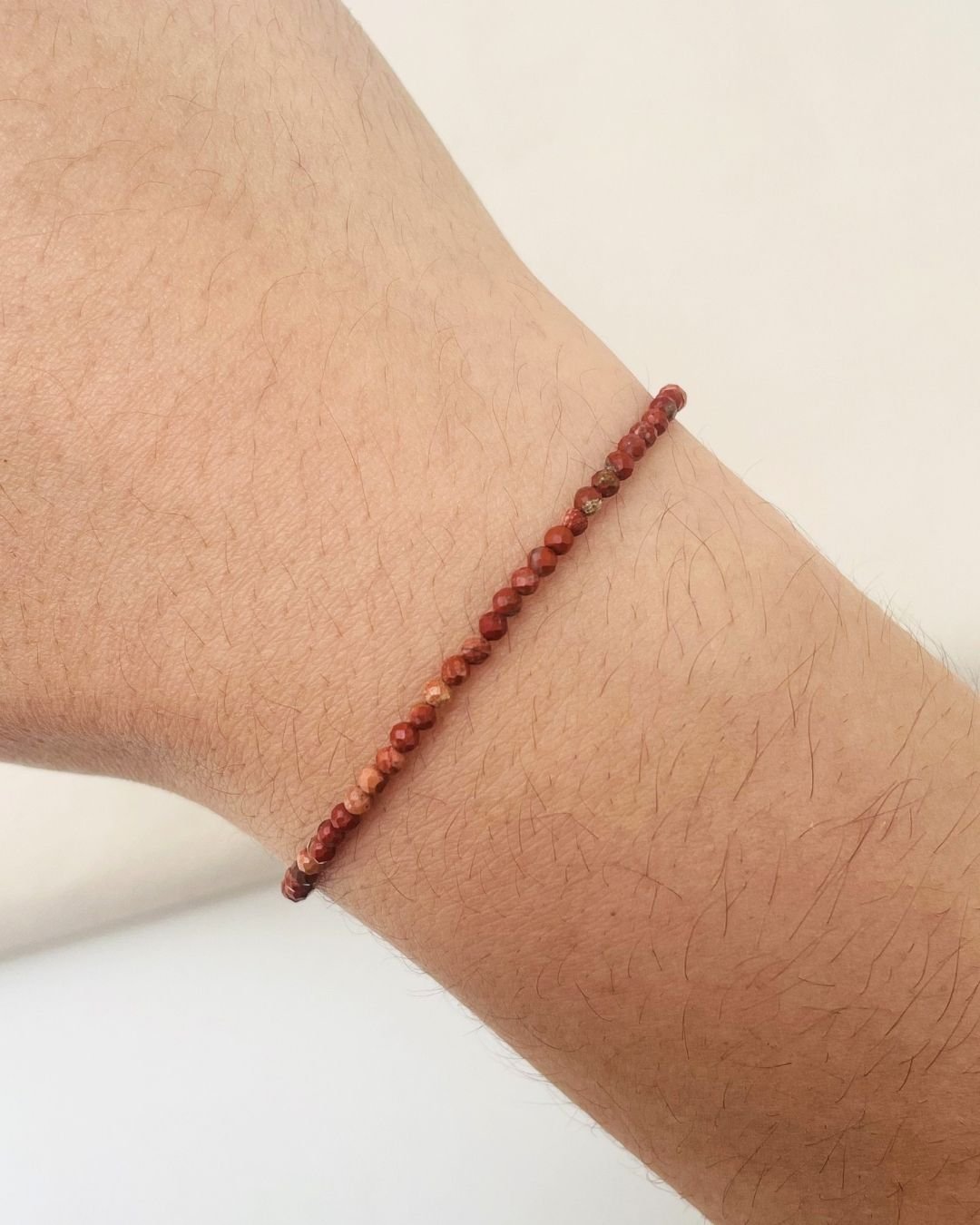 PULSEIRA JASPE PEDRA LAPIDADA 2 MM PRATA 925