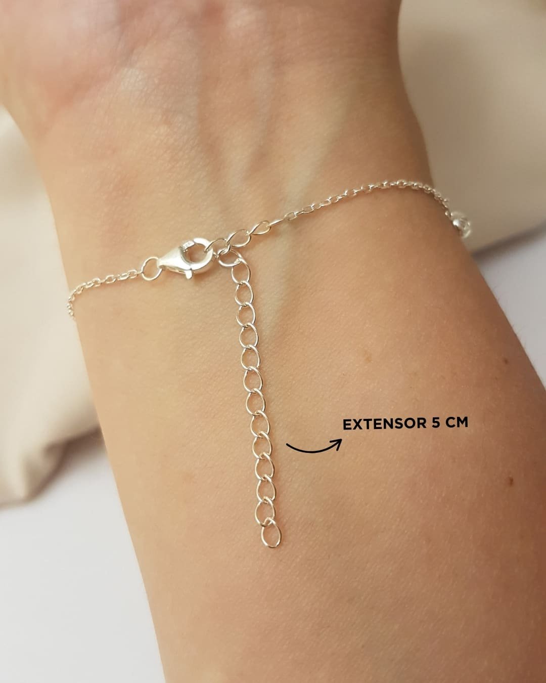 PULSEIRA MEDALHINHAS E ZIRCÔNIAS PENDURADAS PRATA 925