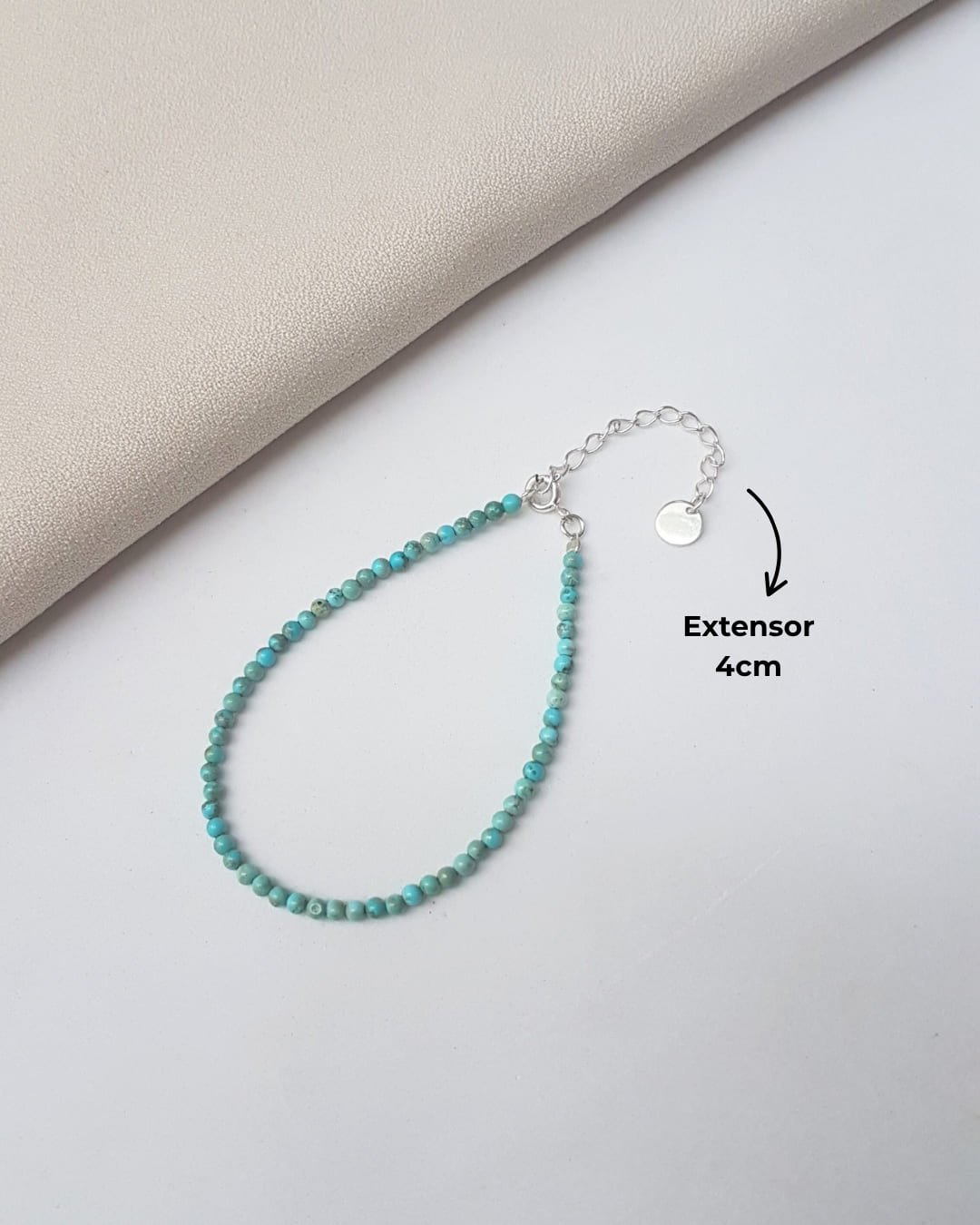 PULSEIRA PEDRAS HOWLITA BOLINHA 2 MM