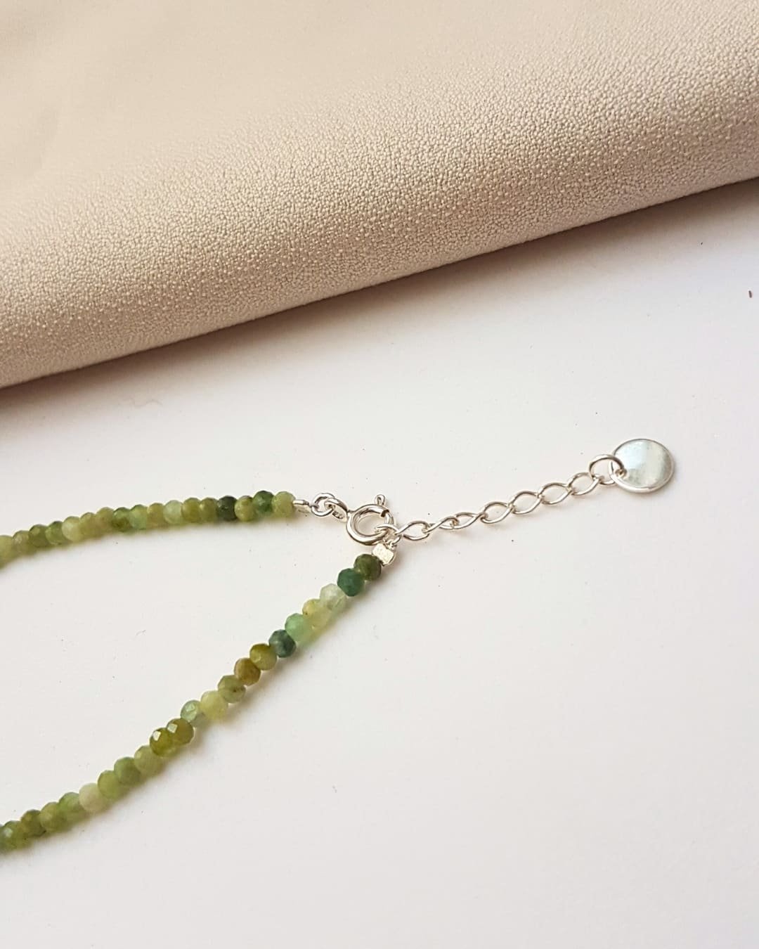 PULSEIRA PEDRAS PERIDOTO 2,5 MM