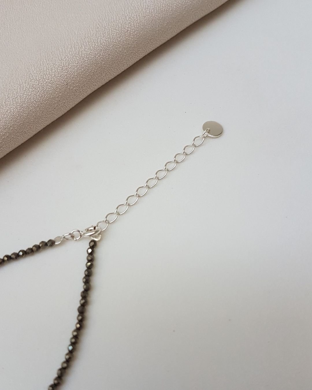 PULSEIRA PEDRAS PIRITA LAPIDADAS 2MM