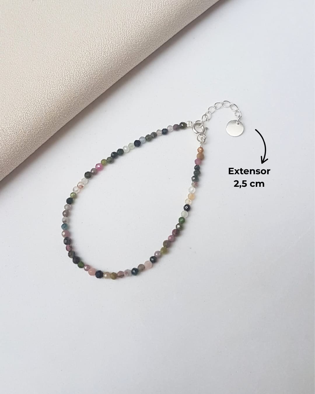 PULSEIRA PEDRAS TURMALINA MIX 2 MM