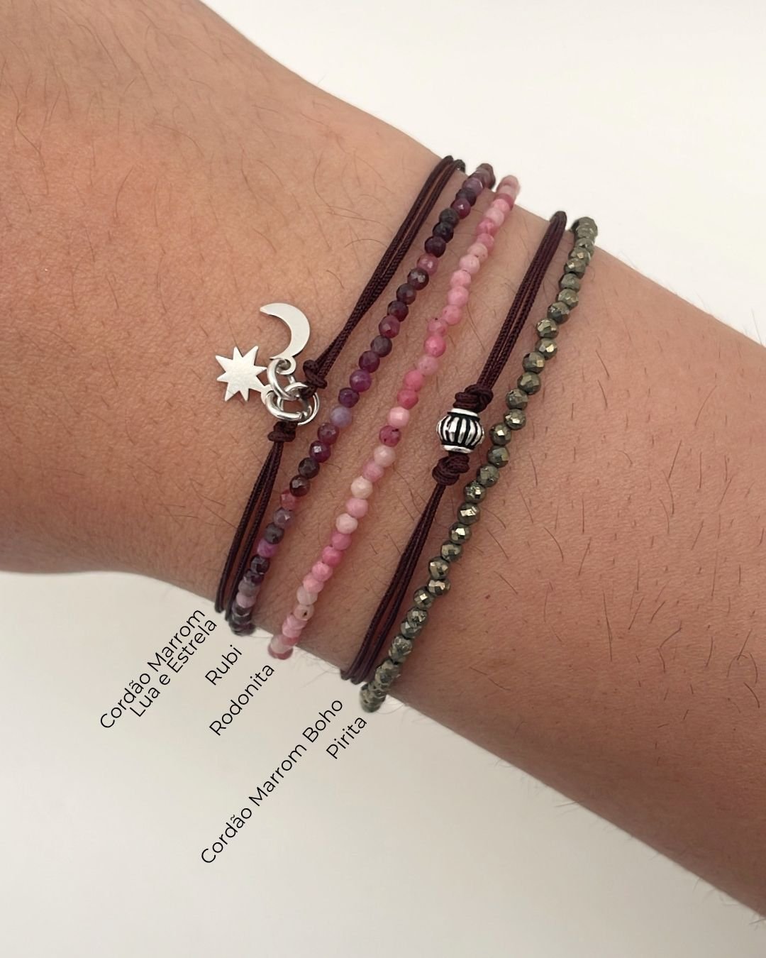 PULSEIRA PIRITA PEDRAS LAPIDADAS 2MM