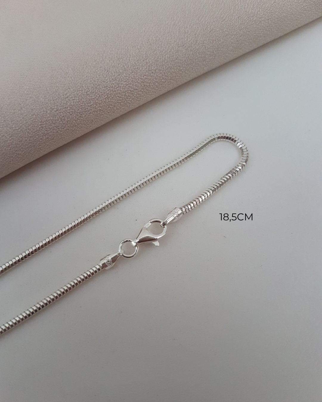 PULSEIRA RABO DE RATO FACETADA PRATA 925