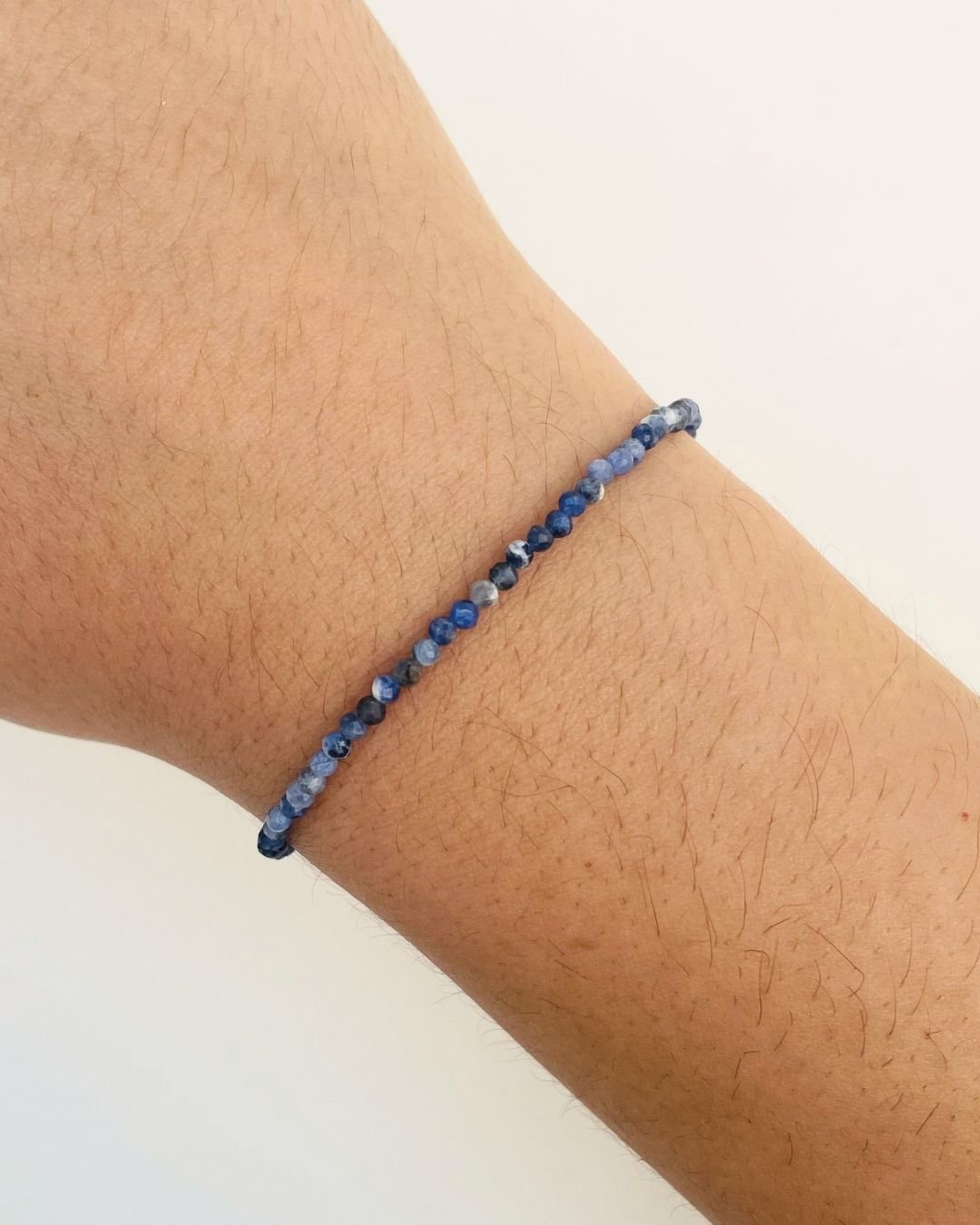 PULSEIRA SODALITA PEDRAS LAPIDADAS 2MM