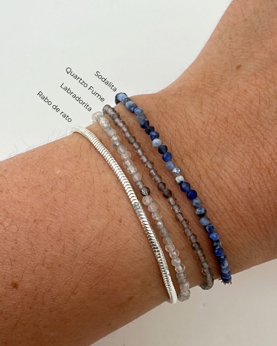 PULSEIRA SODALITA PEDRAS LAPIDADAS 2MM